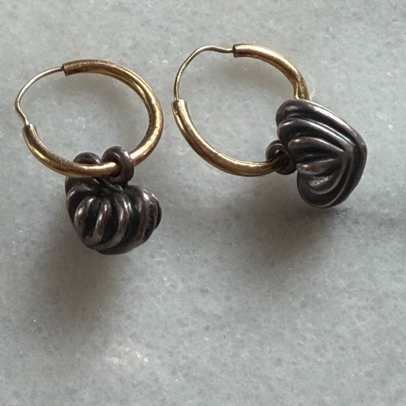 LAGOS Jewelry - LAGOS Gold and Sterling Silver Hoop Earrings